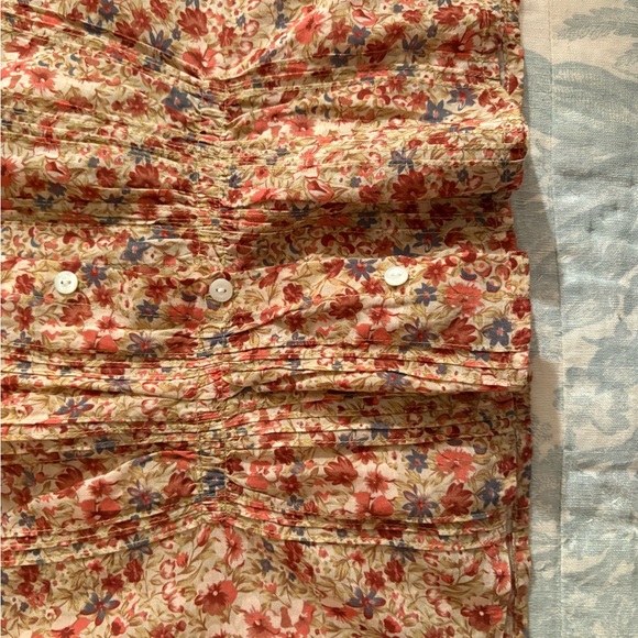 DOEN Narcissa Top in Pink Floral Valley - Picture 8 of 13